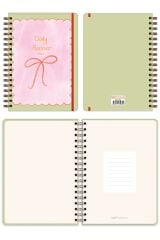 Matt Notebook 2026 Yılı Günlük Spiralli Ajanda 16x24 cm - 12 Aylık Fiyonk