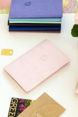 Matt Notebook Pasaport Kılıfı Pembe
