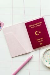 Matt Notebook Pasaport Kılıfı Pembe