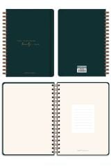 Matt Notebook 2026 Yılı Günlük Spiralli Ajanda 16x24 cm - 12 Aylık Two Thousand Twenty Six