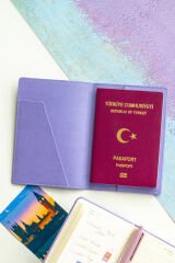 Matt Notebook Pasaport Kılıfı Lila