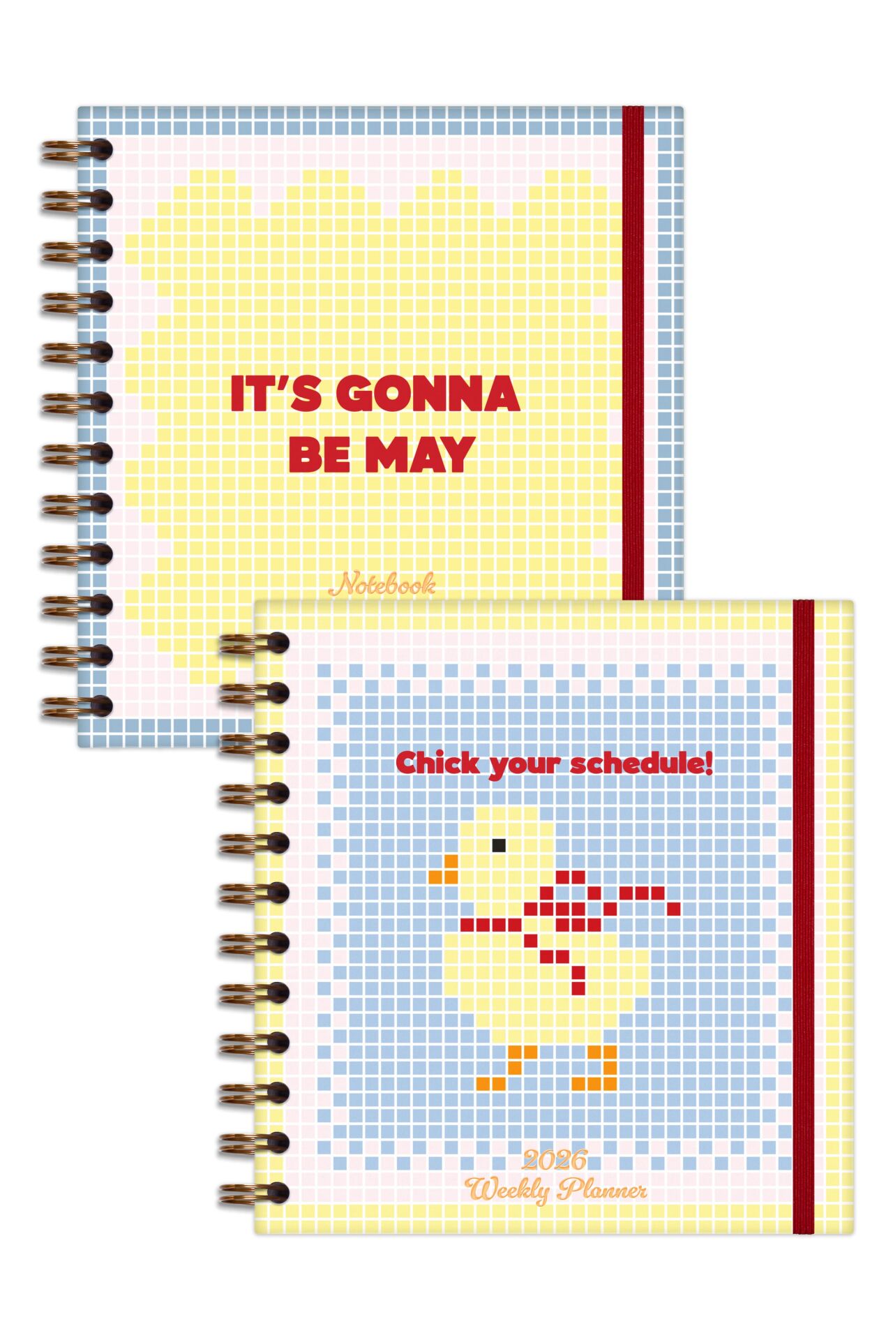 Matt Notebook 15x15 cm Kare 2'li Set Spiralli 2026 Yılı Haftalık Ajanda ve Defter