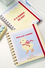 Matt Notebook 15x15 cm Kare 2'li Set Spiralli 2026 Yılı Haftalık Ajanda ve Defter