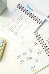 Matt Notebook 15x15 cm Kare 2'li Set Spiralli 2026 Yılı Haftalık Ajanda ve Defter