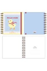Matt Notebook 15x15 cm Kare 2'li Set Spiralli 2026 Yılı Haftalık Ajanda ve Defter