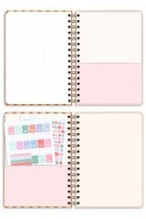 Matt Notebook A5 Spiralli Süresiz Planlayıcı Ajanda