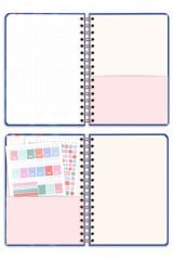 Matt Notebook A5 Spiralli Süresiz Planlayıcı Ajanda