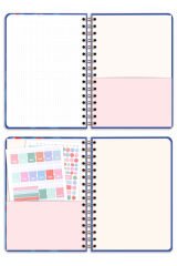 Matt Notebook A5 Spiralli Süresiz Planlayıcı Ajanda