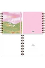 Matt Notebook 15x15 cm Kare 2'li Set Spiralli 2026 Yılı Haftalık Ajanda ve Defter Manzara