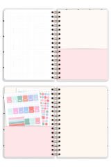 Matt Notebook A5 Spiralli Süresiz Planlayıcı Ajanda Fiyonk