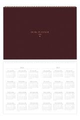 Matt Notebook 2026 Masaüstü Planlayıcı Takvim 25x35 cm - Bordo