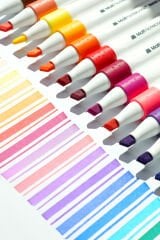 Matt Notebook 24 Renk Çift Uçlu Keçeli Kalem Seti Kutulu Brush + Chisel