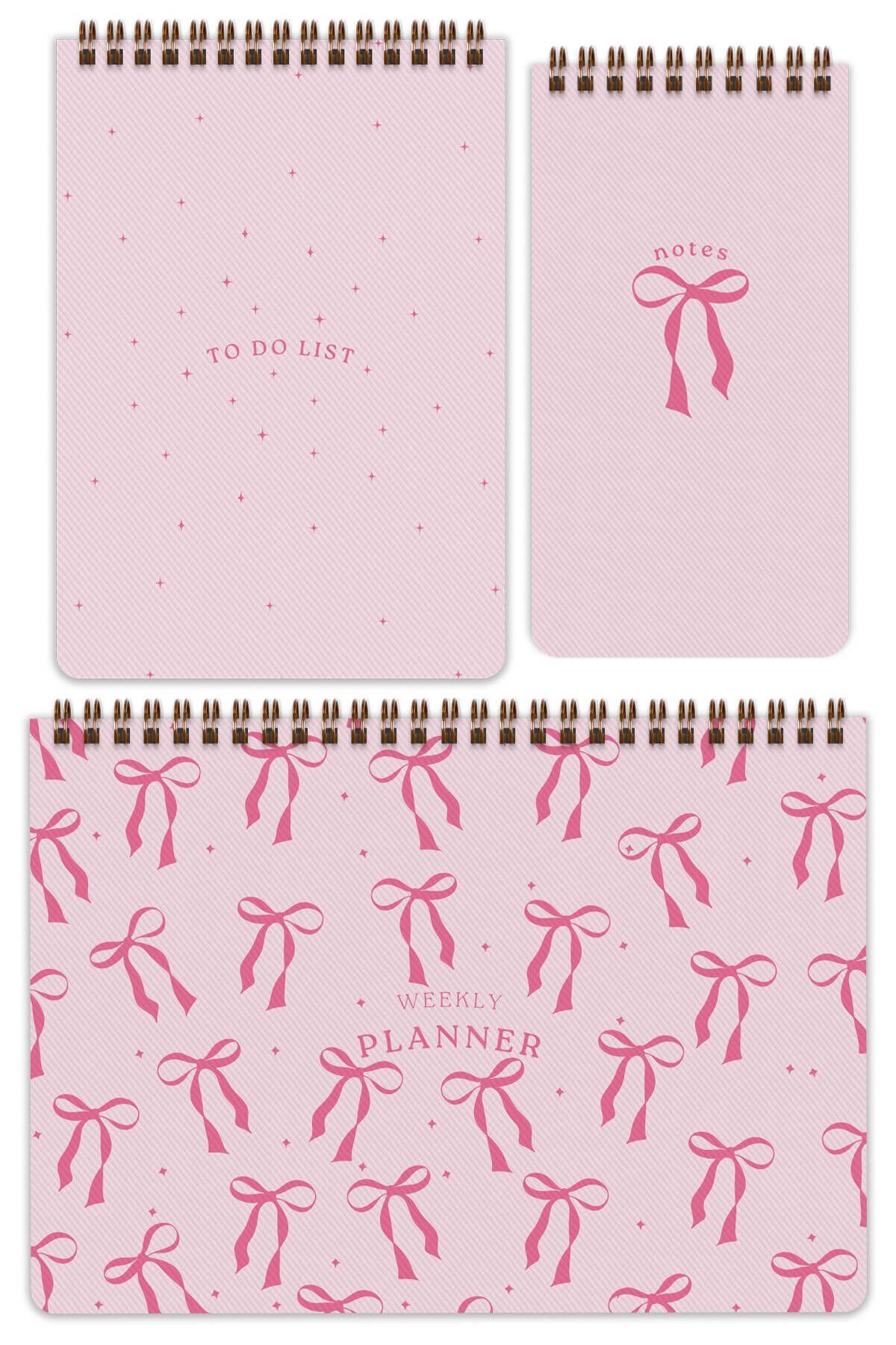 Matt Notebook 3’lü Spiralli Masaüstü Planlayıcı Set Fiyonk