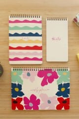 Matt Notebook 3’lü Spiralli Masaüstü Planlayıcı Set Papatyalar