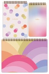 Matt Notebook 3’lü Spiralli Masaüstü Planlayıcı Set Gökkuşağı
