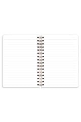 Matt Notebook A5 15x21 cm Spiralli Lastikli Çizgili Tarihsiz Not Defteri Kiraz Fiyonk
