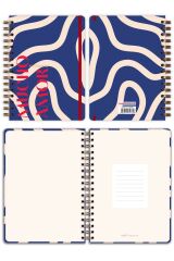 Matt Notebook A5 15x21 cm Spiralli Lastikli Çizgili Tarihsiz Not Defteri