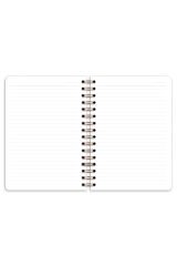 Matt Notebook A5 15x21 cm Spiralli Lastikli Çizgili Tarihsiz Not Defteri