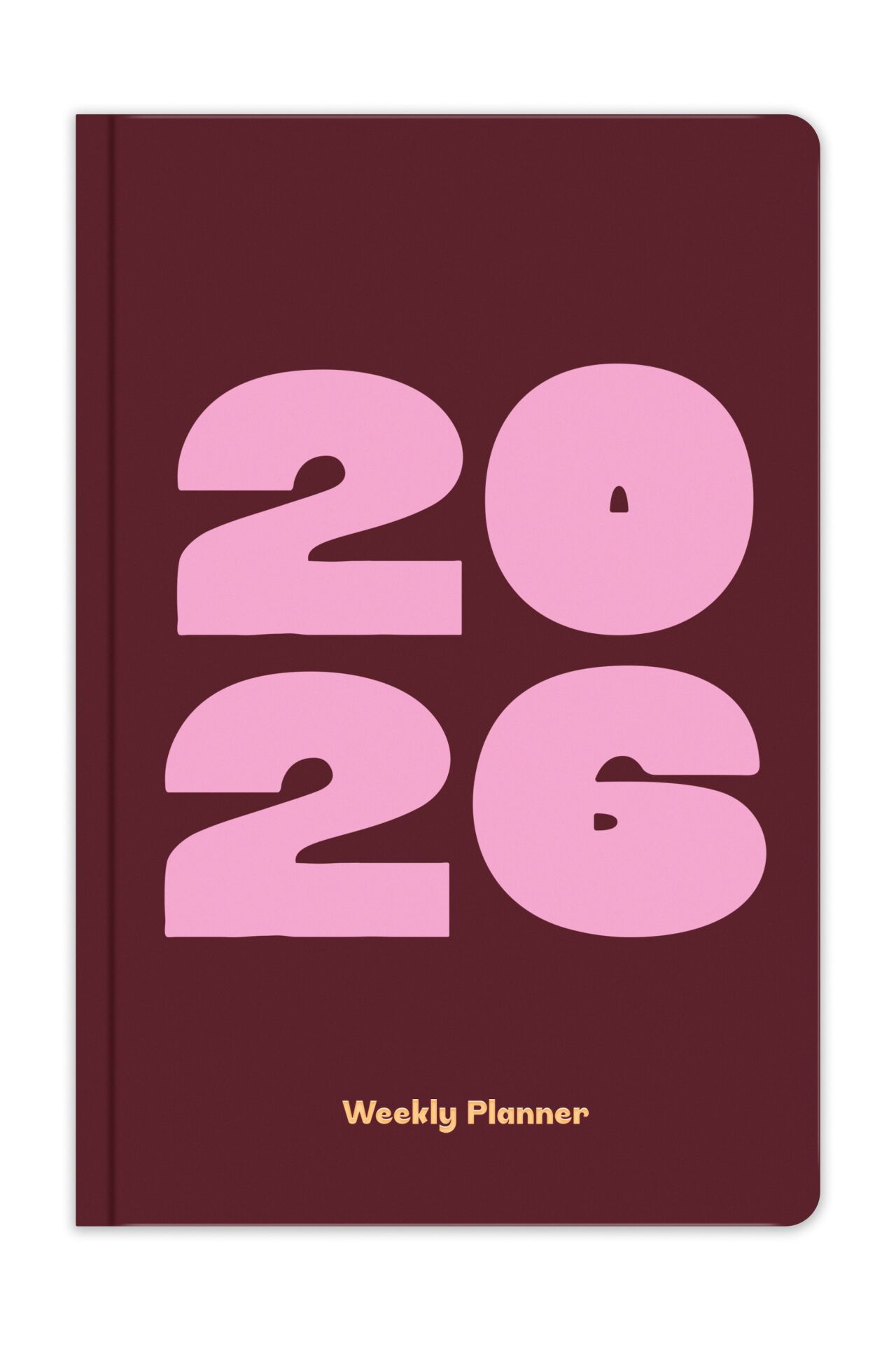 Matt Notebook 2026 Yılı B5 Haftalık Ajanda 17x24 cm - 12 Aylık Bordo