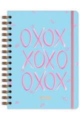 Matt Notebook A5 15x21 cm Spiralli Lastikli Çizgili Tarihsiz Not Defteri XOXO