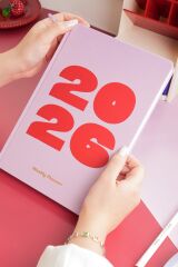 Matt Notebook 2026 Yılı B5 Haftalık Ajanda 17x24 cm - 12 Aylık Lila