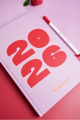 Matt Notebook 2026 Yılı B5 Haftalık Ajanda 17x24 cm - 12 Aylık Lila