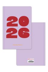 Matt Notebook 2026 Yılı B5 Haftalık Ajanda 17x24 cm - 12 Aylık Lila
