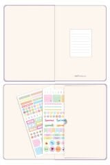 Matt Notebook 2026 Yılı B5 Haftalık Ajanda 17x24 cm - 12 Aylık Lila