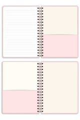 Matt Notebook A5 15x21 cm Spiralli Lastikli Çizgili Tarihsiz Not Defteri Çilek