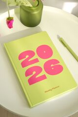Matt Notebook 2026 Yılı B5 Haftalık Ajanda 17x24 cm - 12 Aylık Yeşil