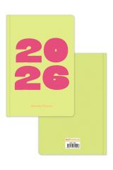 Matt Notebook 2026 Yılı B5 Haftalık Ajanda 17x24 cm - 12 Aylık Yeşil