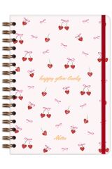 Matt Notebook A5 15x21 cm Spiralli Lastikli Düz, Çizgisiz Tarihsiz Not Defteri