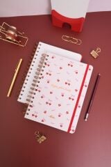Matt Notebook A5 15x21 cm Spiralli Lastikli Düz, Çizgisiz Tarihsiz Not Defteri