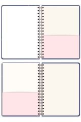 Matt Notebook A5 15x21 cm Spiralli Lastikli Düz, Çizgisiz Tarihsiz Not Defteri Yıldızlar