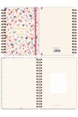 Matt Notebook A5 15x21 cm Spiralli Lastikli Noktalı Tarihsiz Not Defteri Kalpler