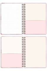 Matt Notebook A5 15x21 cm Spiralli Lastikli Noktalı Tarihsiz Not Defteri Kovboy Çizme