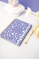 Matt Notebook A5 15x21 cm Spiralli Lastikli Kareli Tarihsiz Not Defteri Papatyalar