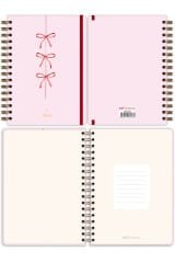 Matt Notebook A5 15x21 cm Spiralli Lastikli Kareli Tarihsiz Not Defteri Fiyonk
