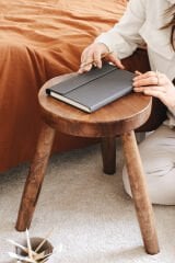 Matt Notebook A5 15x22 Mıknatıslı Kapak Defter Çizgili Füme