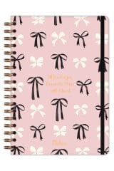 Matt Notebook B5 17x24 cm Spiralli Lastikli Noktalı Tarihsiz Not Defteri Fiyonklar