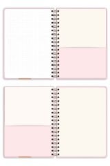 Matt Notebook B5 17x24 cm Spiralli Lastikli Noktalı Tarihsiz Not Defteri Çizme