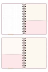 Matt Notebook B5 17x24 cm Spiralli Lastikli Noktalı Tarihsiz Not Defteri Çizme