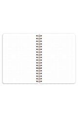 Matt Notebook B5 17x24 cm Spiralli Lastikli Noktalı Tarihsiz Not Defteri Çizme