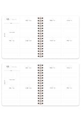 Matt Notebook Süresiz Planlayıcı Kare Ajanda