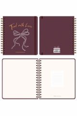 Matt Notebook Süresiz Planlayıcı Kare Ajanda Fiyonk