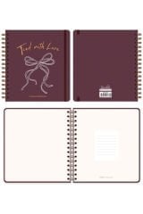 Matt Notebook Süresiz Planlayıcı Kare Ajanda Fiyonk