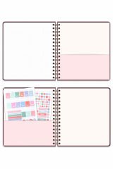 Matt Notebook Süresiz Planlayıcı Kare Ajanda Fiyonk