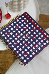 Matt Notebook Süresiz Planlayıcı Kare Ajanda Kiraz