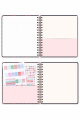 Matt Notebook Süresiz Planlayıcı Kare Ajanda Kiraz