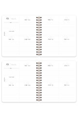 Matt Notebook Süresiz Planlayıcı Kare Ajanda
